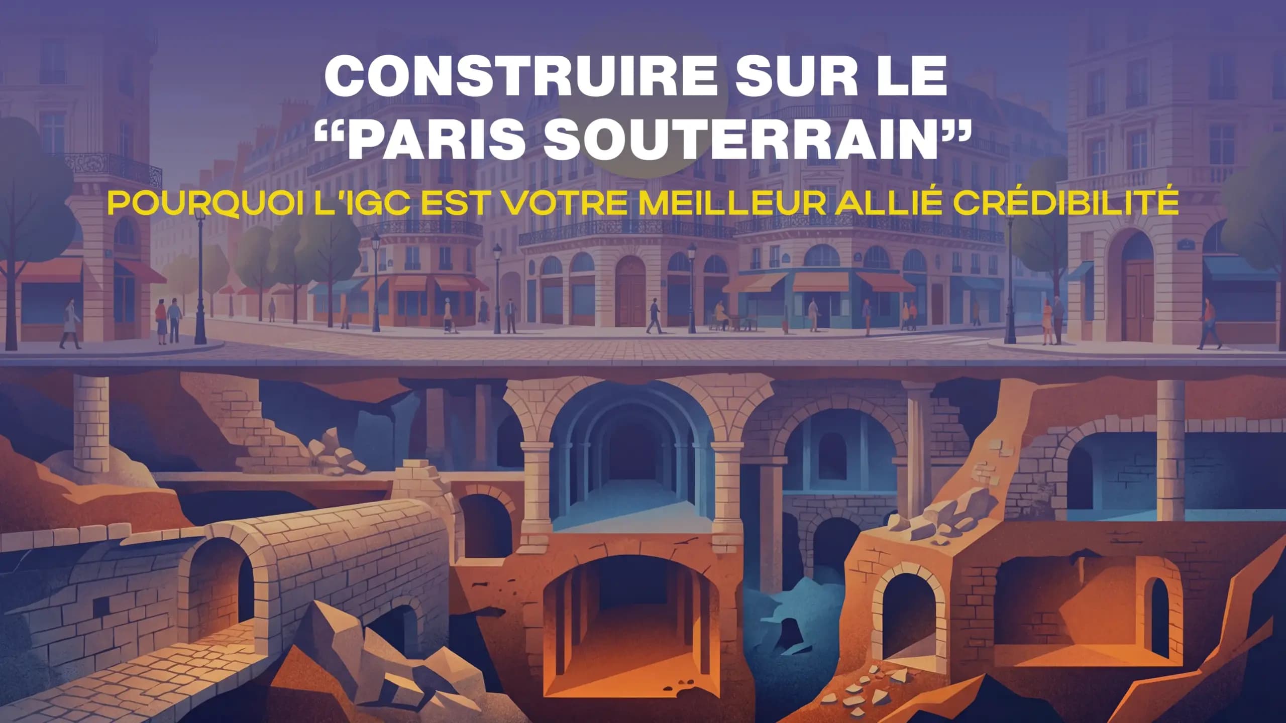 Construire sur le Paris Souterrain banners article igc
