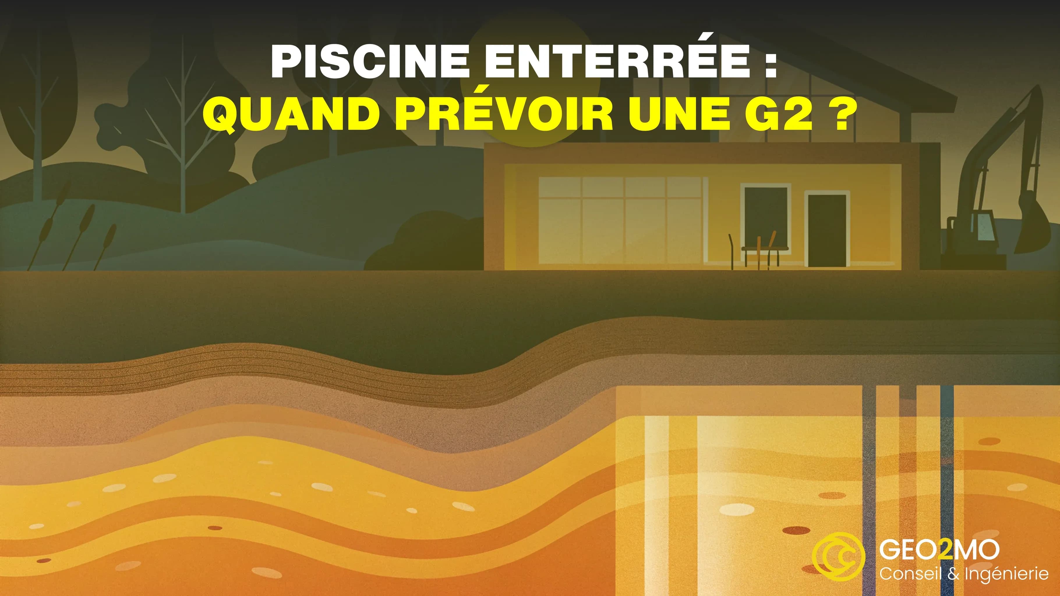 Illustration d’une étude de sol G2 pour une piscine enterrée