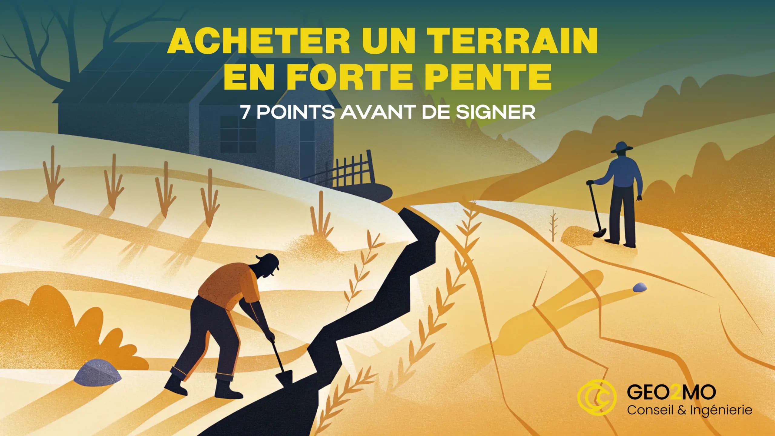 Acheter un terrain en forte pente