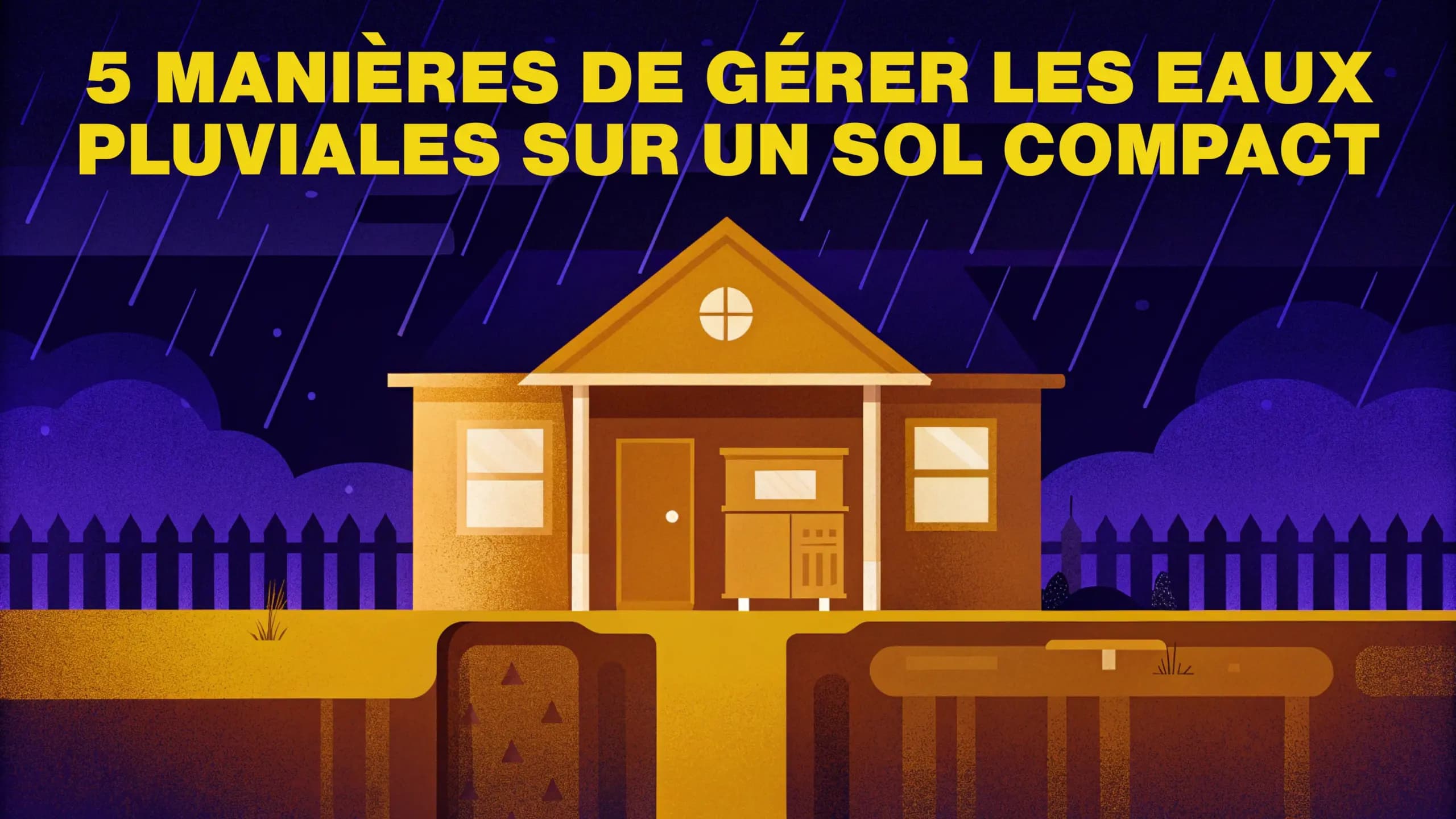 5 manières de gérer les eaux pluviales sur un sol compact