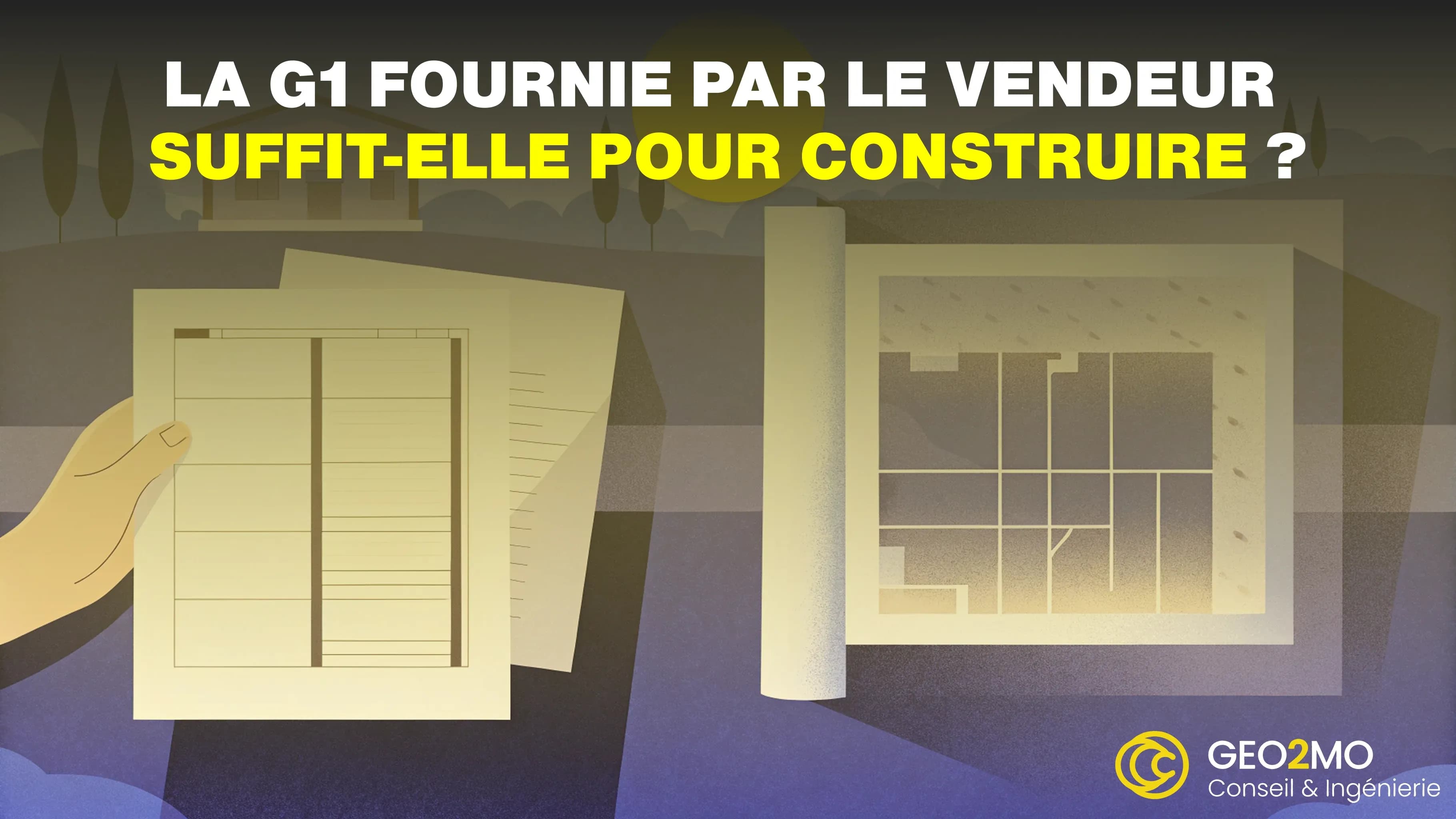 Illustration du passage de l’étude de sol G1 à la conception des fondations avec une G2