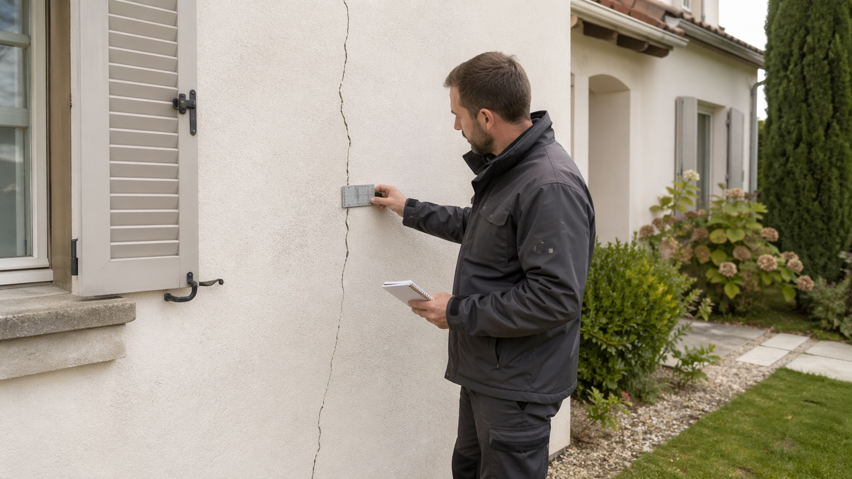 Diagnostic géotechnique d'une fissure sur une maison individuelle