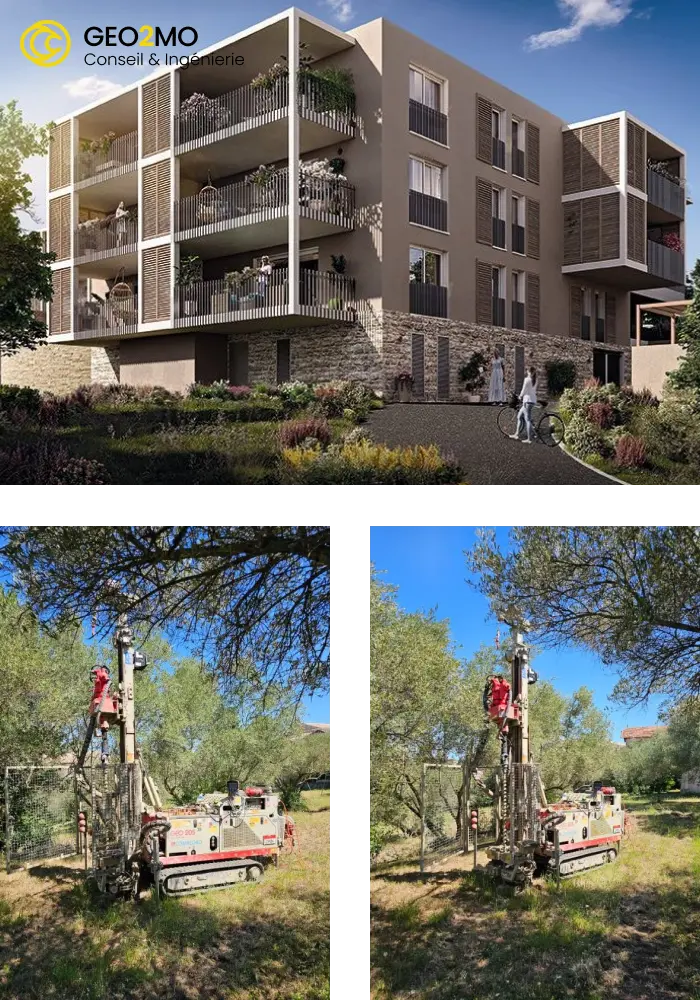 Conception G2 à Alès : Bâtiments résidentiels et stabilité des talus