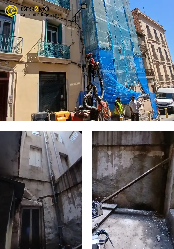 Expertise G2 et G5 à Sète : Réhabilitation d'un bâtiment R+4