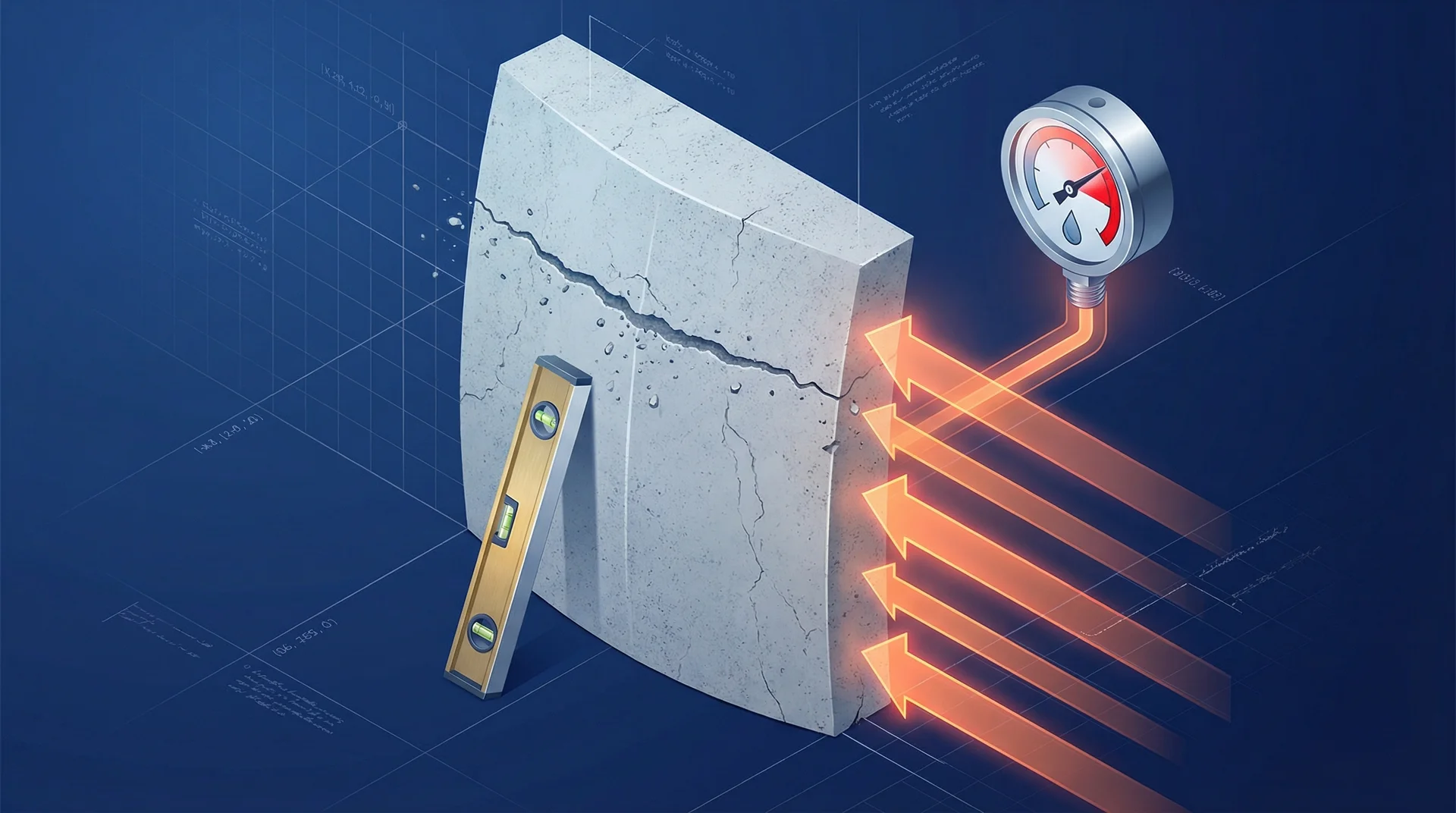 Banner: L'alerte horizontale : Poussée latérale et pression hydrostatique